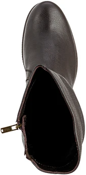 Женские коричневые полусапоги Janita (Натуральный мех)