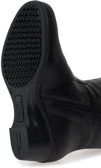 Женские черные полусапоги Janita (Натуральный мех)