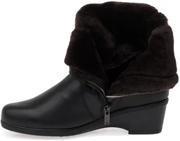 Женские черные полусапоги Janita (Натуральный мех)