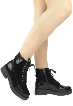 Женские черные ботинки Balex (Натуральный мех)