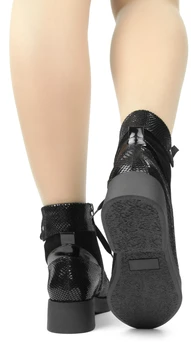 Женские черные ботинки Balex (Натуральный мех)