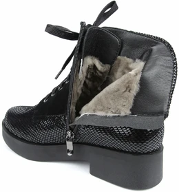 Женские черные ботинки Balex (Натуральный мех)