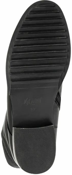 Женские черные ботинки Ascalini (Натуральный мех)