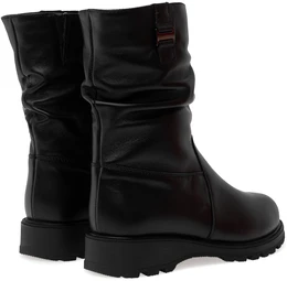 Женские черные полусапоги ALEXIA LEVINI (Натуральный мех)