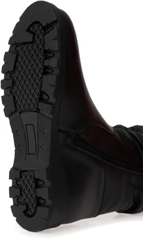 Женские черные полусапоги ALEXIA LEVINI (Натуральный мех)