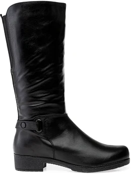 Женские черные сапоги Francesco Donni (Натуральный мех)