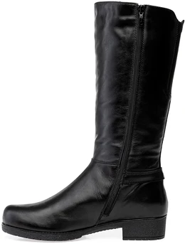 Женские черные сапоги Francesco Donni (Натуральный мех)