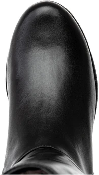 Женские черные сапоги Francesco Donni (Натуральный мех)