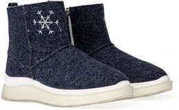 Женские синие валенки Shoiberg (Натуральная шерсть)