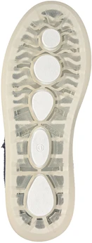 Женские синие валенки Shoiberg (Натуральная шерсть)