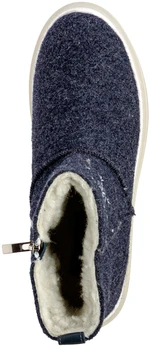 Женские синие валенки Shoiberg (Натуральная шерсть)