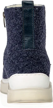 Женские синие валенки Shoiberg (Натуральная шерсть)