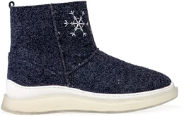 Женские синие валенки Shoiberg (Натуральная шерсть)