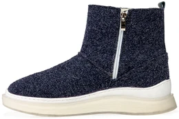 Женские синие валенки Shoiberg (Натуральная шерсть)