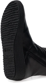 Женские черные полусапоги Romer (Натуральный мех)