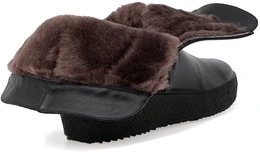 Женские черные полусапоги Romer (Натуральный мех)