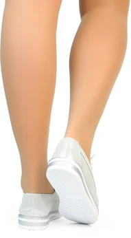 Женские серебряные полуботинки Tofa