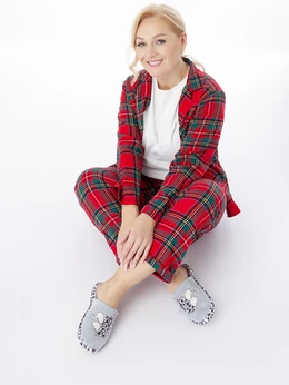 Женские серые тапочки Baden