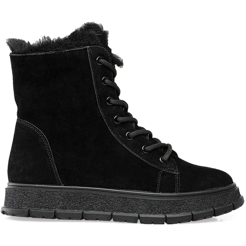 Женские черные ботинки Baden (Натуральная шерсть)