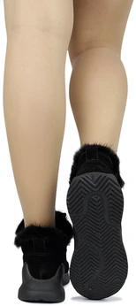 Женские черные ботинки Berkonty (Искусственный мех)