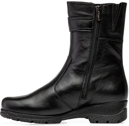 Женские черные полусапоги Janita (Натуральный мех)