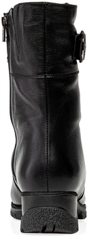 Женские черные полусапоги Janita (Натуральный мех)