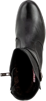 Женские черные полусапоги Janita (Натуральный мех)