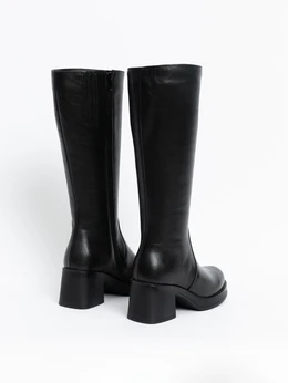 Женские черные сапоги ALEXIA LEVINI (Байка)