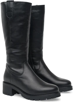 Женские черные сапоги ALEXIA LEVINI (Натуральная шерсть)