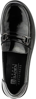 Женские черные лоферы Baden