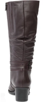 Женские бордовые сапоги Janita (Натуральный мех)