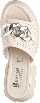 Женские бежевые сабо Baden
