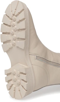 Женские бежевые полусапоги Baden (Натуральная шерсть)