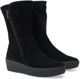 Женские черные полусапоги Romer (Натуральный мех)