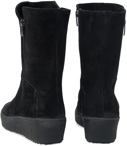 Женские черные полусапоги Romer (Натуральный мех)