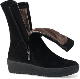 Женские черные полусапоги Romer (Натуральный мех)