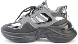 Женские серо-коричневые кроссовки Tofa (Искусственный мех)