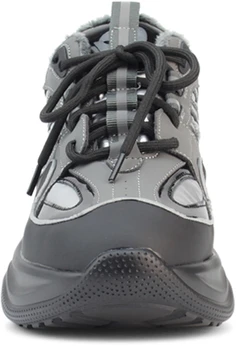 Женские серо-коричневые кроссовки Tofa (Искусственный мех)