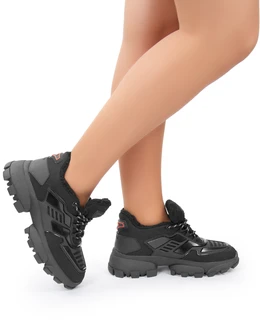 Женские черные кроссовки Baden (Натуральная шерсть)