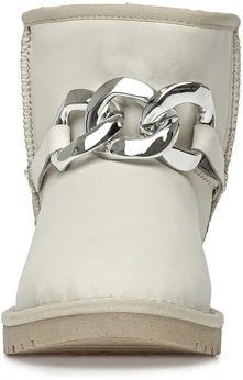 Женские бежевые угги Baden (Натуральная шерсть)