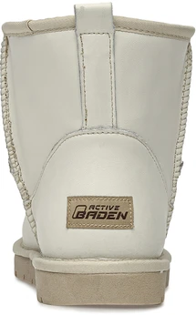 Женские бежевые угги Baden (Натуральная шерсть)