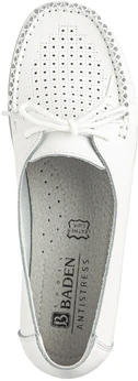 Женские белые мокасины Baden