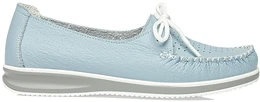 Женские голубые мокасины Baden