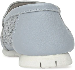 Женские голубые мокасины Baden