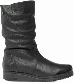 Женские черные полусапоги Janita (Натуральный мех)