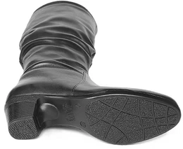 Женские черные сапоги Janita (Байка)