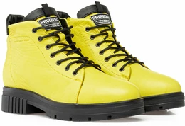 Женские желтые ботинки Shoiberg (Натуральная шерсть)