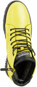 Женские желтые ботинки Shoiberg (Натуральная шерсть)