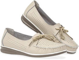 Женские бежевые мокасины Wilmar