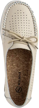 Женские бежевые мокасины Wilmar